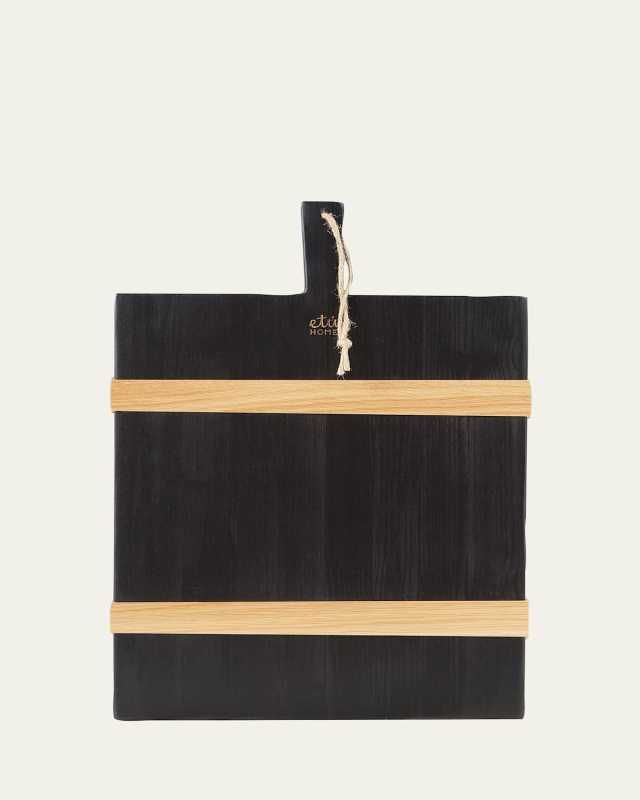 Black Rectangle Mod Medium Charcuterie Board, 22"